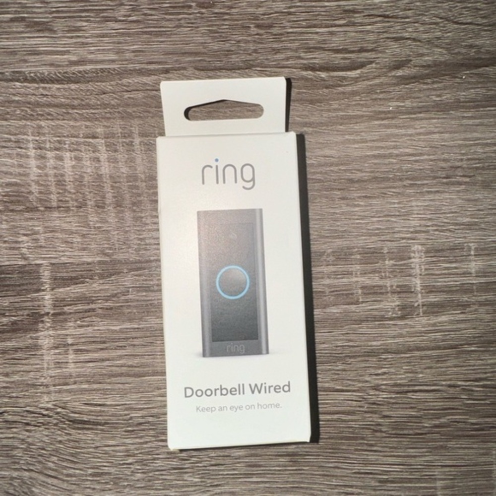Ring Doorbell Wired White and Silver